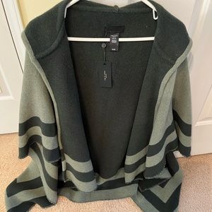 New with tag tag and bone reversible hooded poncho wool blend